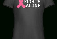 no one fights alone breast cancer awareness t-shirt | breast cancer