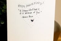 one year anniversary card for her, paper anniversary, anniversary