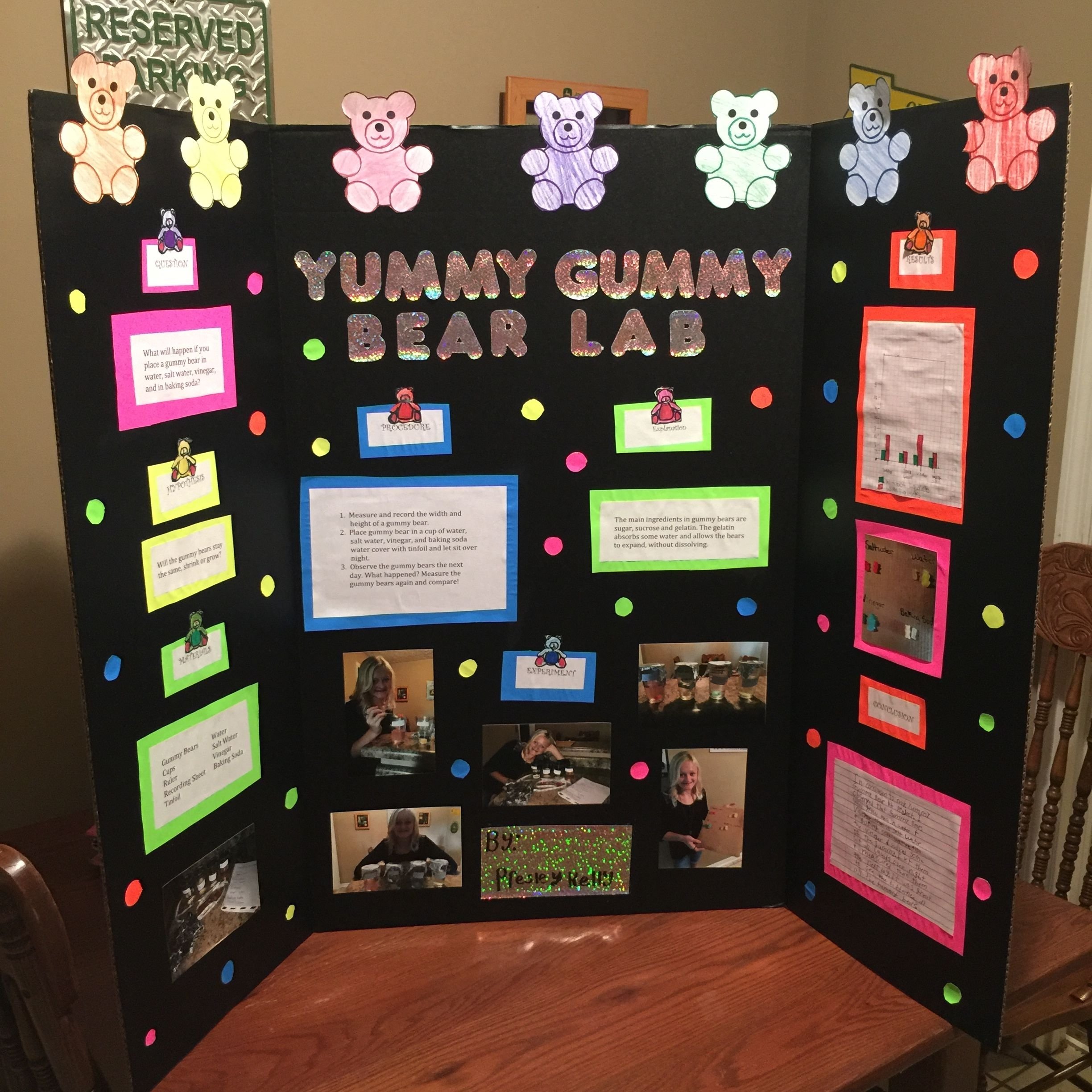 6th Grade Science Fair Project Board Layout