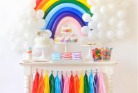 over the rainbow birthday party for kids | colorful birthday party