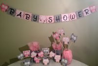 owl baby shower decorations package - owl baby shower - pink white