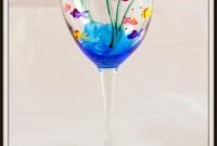 painted wine glasses ideas | hand painted fish wine glass | glass