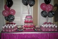 party-tales: ~ birthday party ~ zebra print and hot pink diva spa