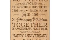 personalized 20th anniversary gift for him,20 year wedding