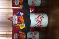 personalized candy bouquet mugs for high school senior gift idea