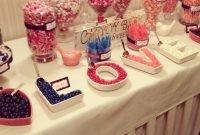 pink &amp; navy candy bar #wedding #candybar #candy | decorate with