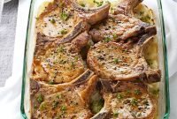 pork chops with scalloped potatoes recipe | taste of home