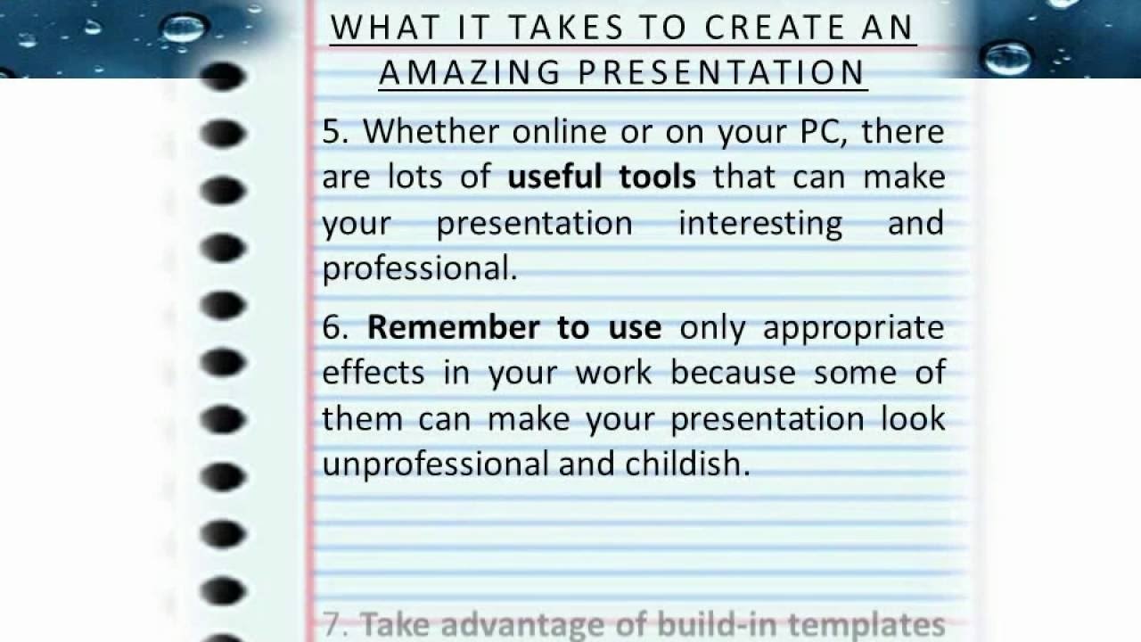presentation activities for college students