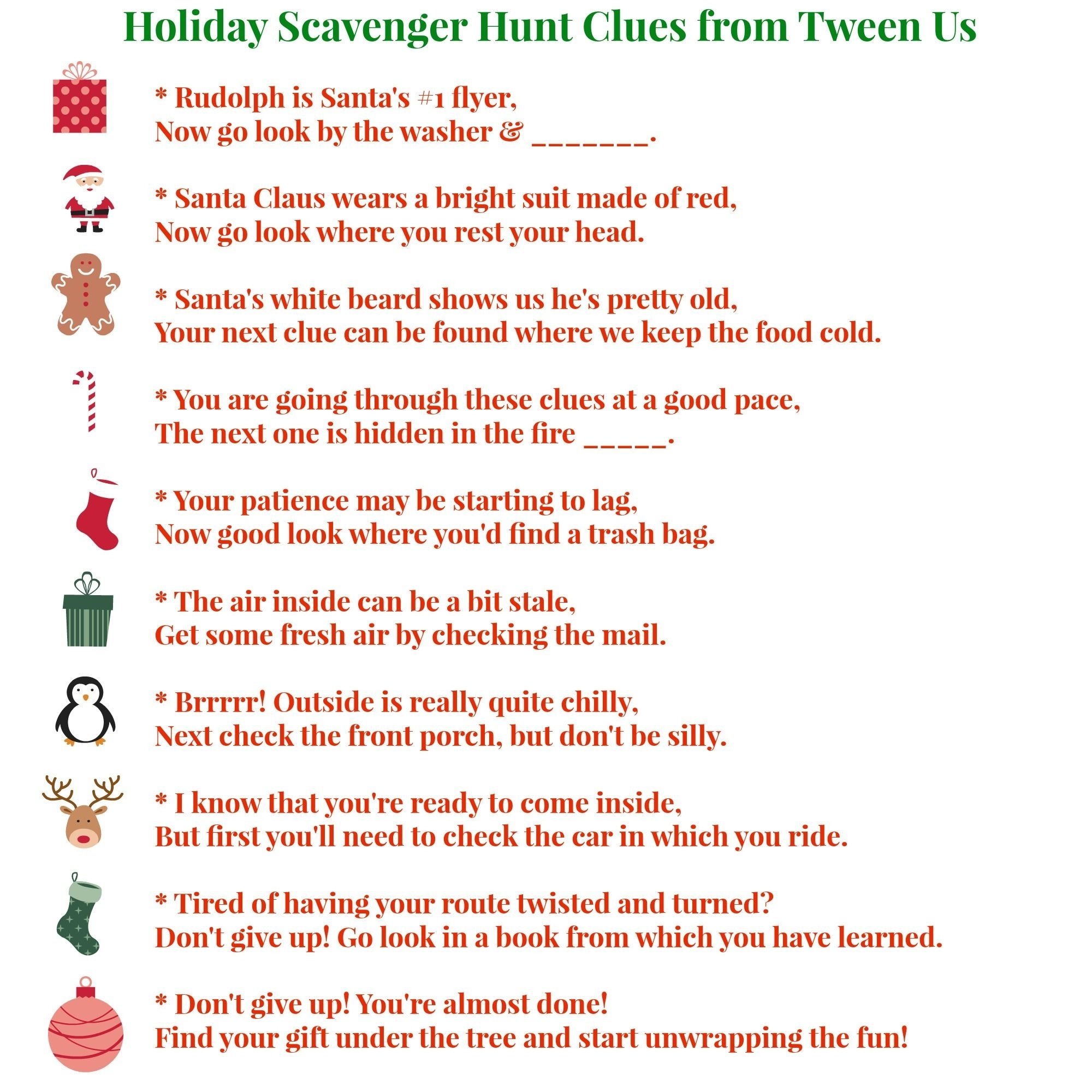 10 Fashionable Christmas Scavenger Hunt Ideas For Adults 2024