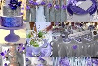 purple wedding color - combination options | silver wedding colours