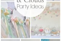 rainbow, clouds &amp; craft / birthday &quot;rainbow clouds birthday party