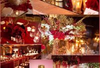 red and gold wedding and event ideas | wedding reception | pinterest