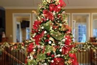 red, white, and green christmas tree - substitute the white with