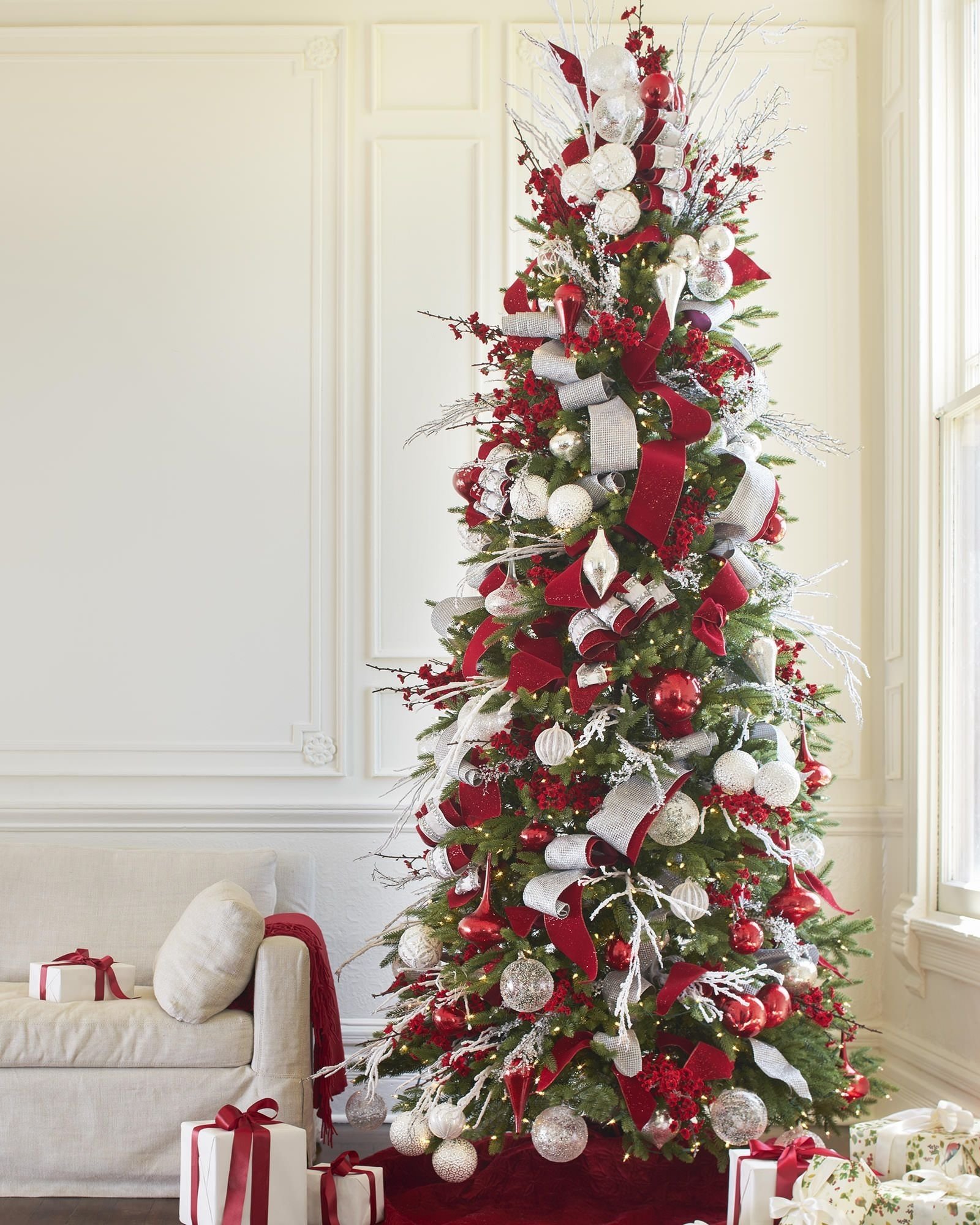 10 Most Red And White Christmas Tree Ideas 2024