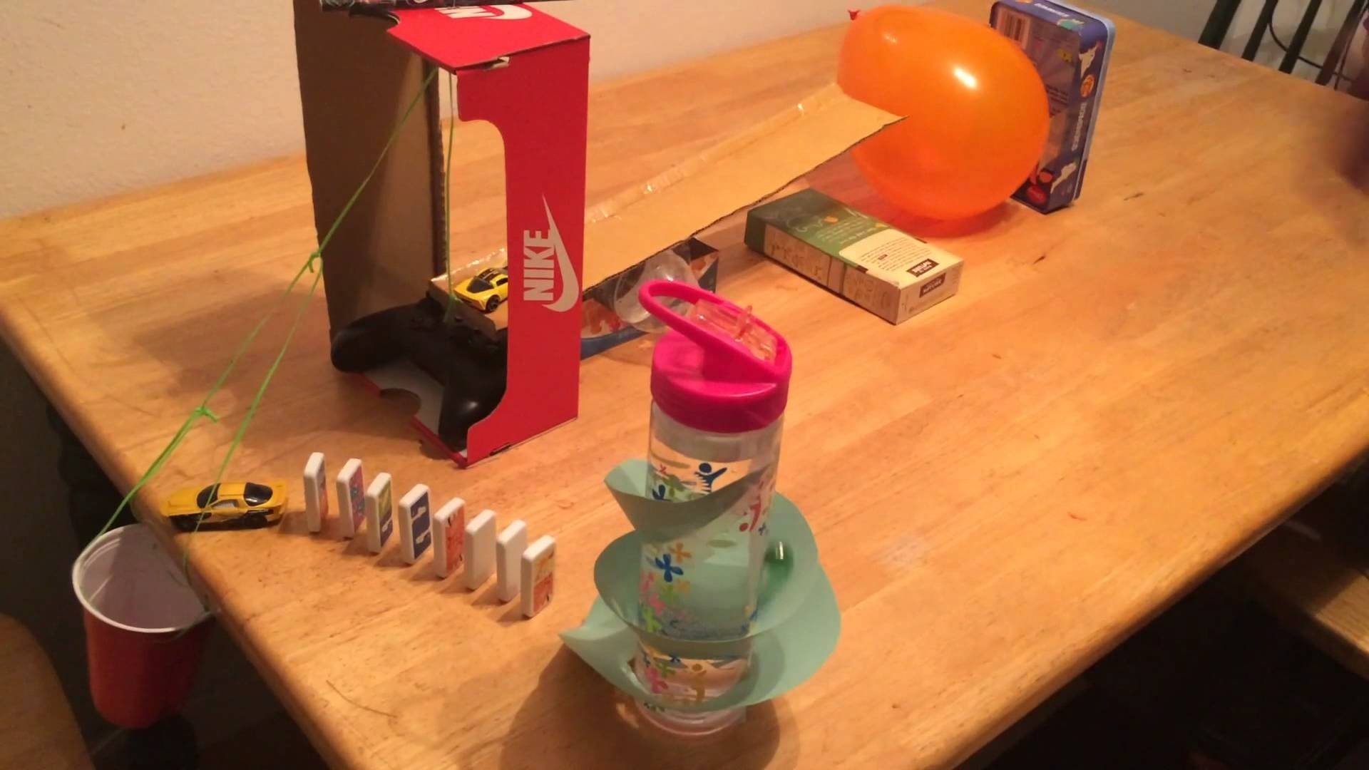 Short Amazing Rube Goldberg Machine Video for Rounded Face