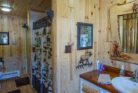 rustic bathroom design with our decorative wood trim