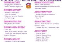 shopkins party games &amp; activity station ideas free printable at www