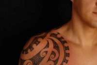 shoulder tattoos for men - designs on shoulder for guys