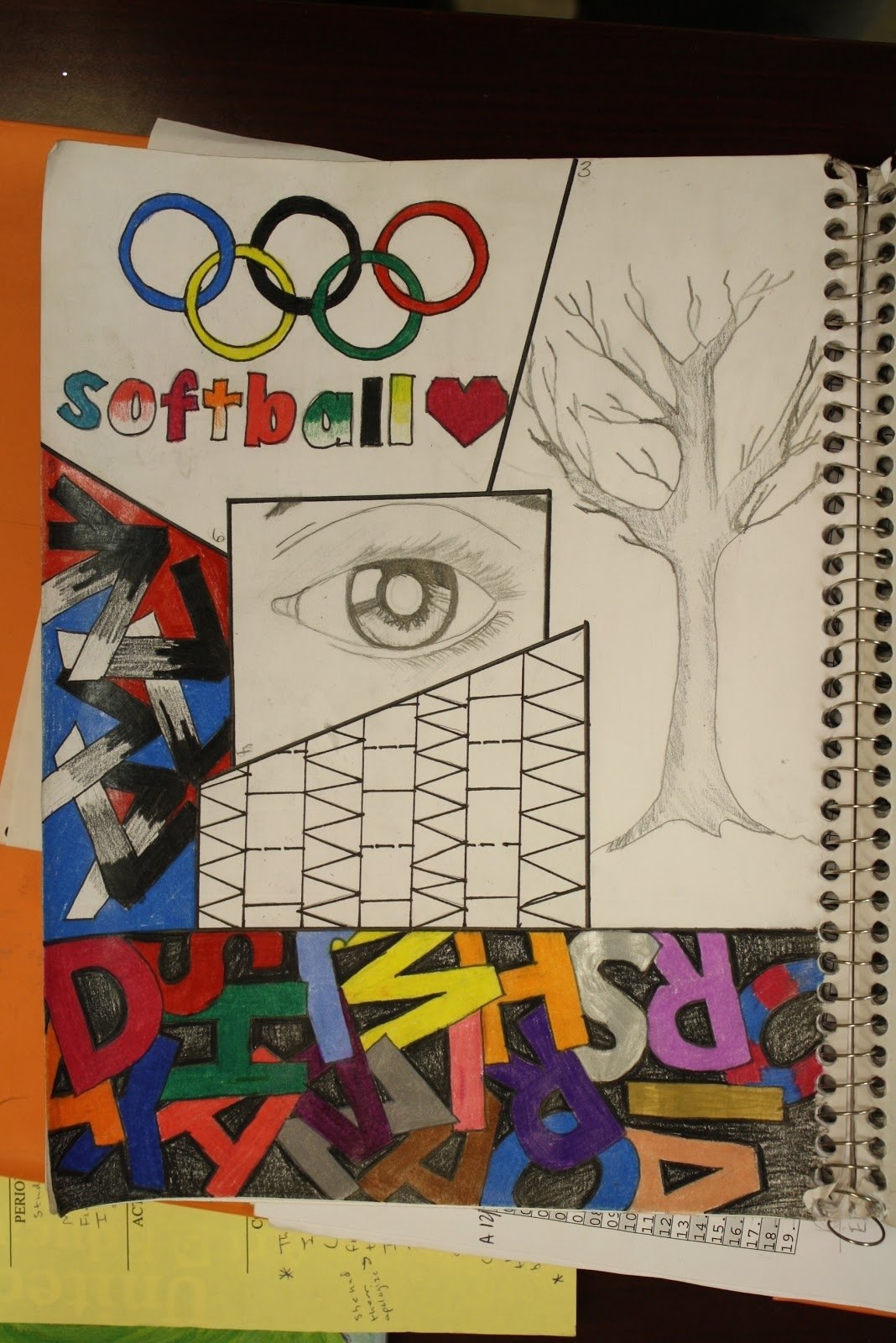 sketchbook assignment middle school