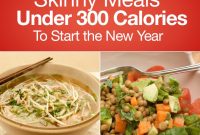 skinny meals under 300 calories to start the new year | skinny meals