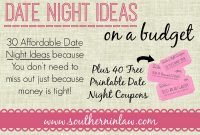 southern in law: 30 affordable date night ideas for when you're on a