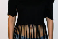 t shirt cutting ideas | diy: fringe t-shirt : cheap chic obsession