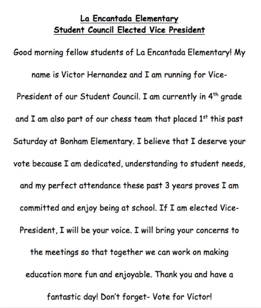 10 Fantastic Ideas For Student Council Speeches 2024