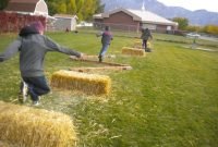 the jumping, running, throwing fun of an obstacle course | family