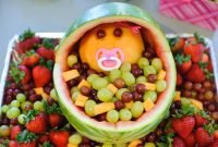 the mandatory mooch: baby shower fruit bassinet