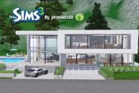 the sims 3 house designs - modern unity - youtube