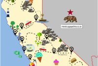 the ultimate road trip map of places to see in california | road