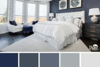 this bedroom design has the right idea. the rich blue color palette