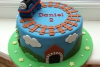 thomas cakeinstead of a fondant thomas, i'd just put a toy thomas