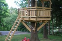 tree fort ladder, gate, roof [finale] | tree houses, tree house