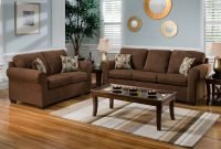 unbelievable living room paint ideas with brown couch and blue