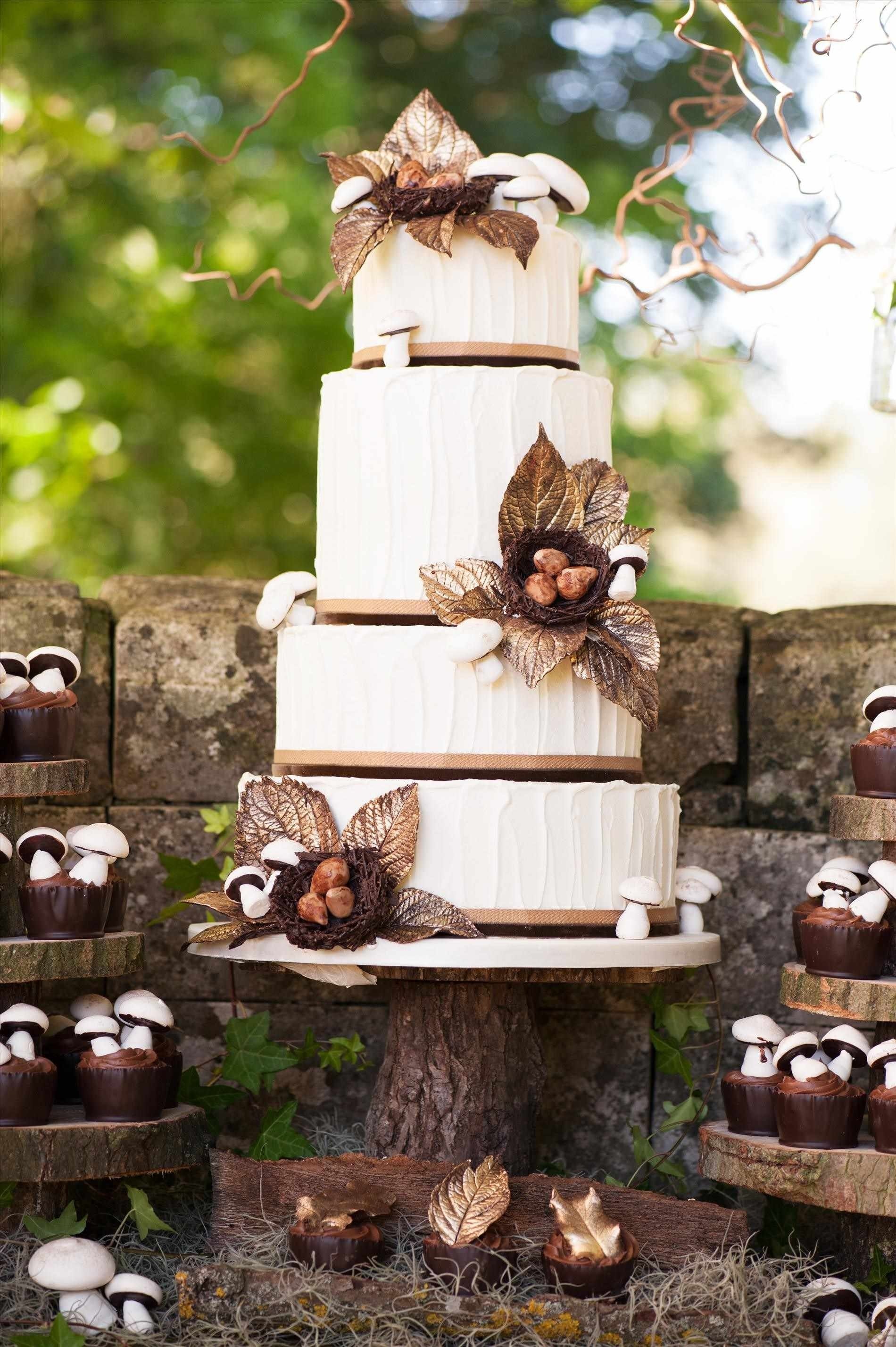 10 Amazing Country Wedding Ideas For Fall 2024   Unbelievable Woodland Themed Cake Country Wedding Ideas For Picture 