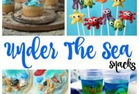 under the sea snacks - perfect theme party ideas | ocean themed food