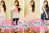 valentine's day outfit ideas lookbook - youtube