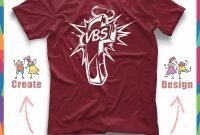 vbs vacation bible school t-shirt designs for your custom church