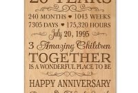 wedding gift : 20th wedding anniversary gift ideas for husband