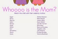 whooo is the mother? baby shower game | baby showers ideas