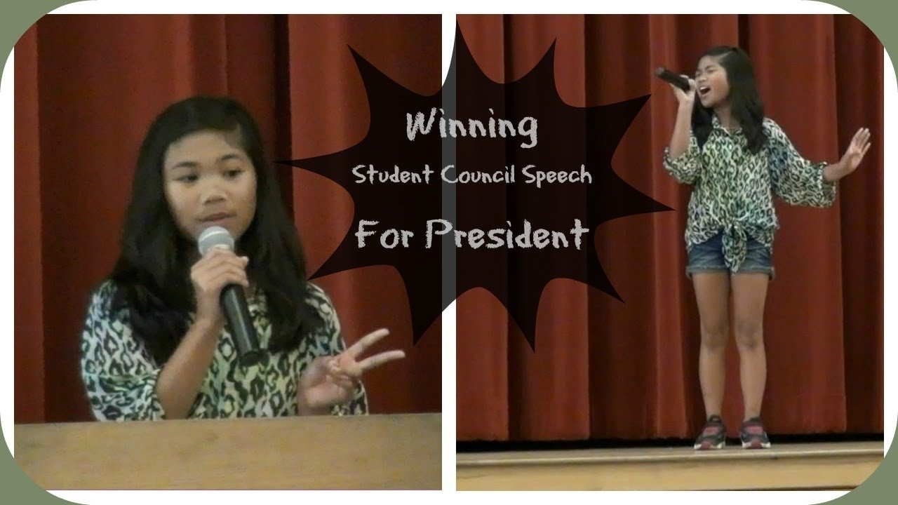 how to make a student council speech funny