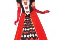 women's deluxe queen of hearts costume