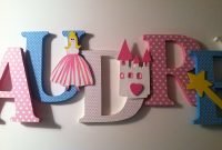 wood letter wall decor elegant princess themed wooden letters