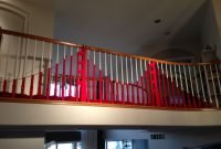 yarn bombing your banister for a san francisco themed party. | arts