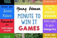 young women's activity idea: yw value minute to win it games - play